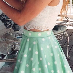 Polka Dot Two Piece Dress